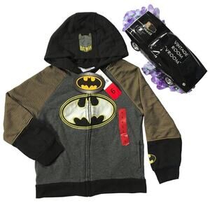 Batman NWT Full Zip Hoodie Boys Various